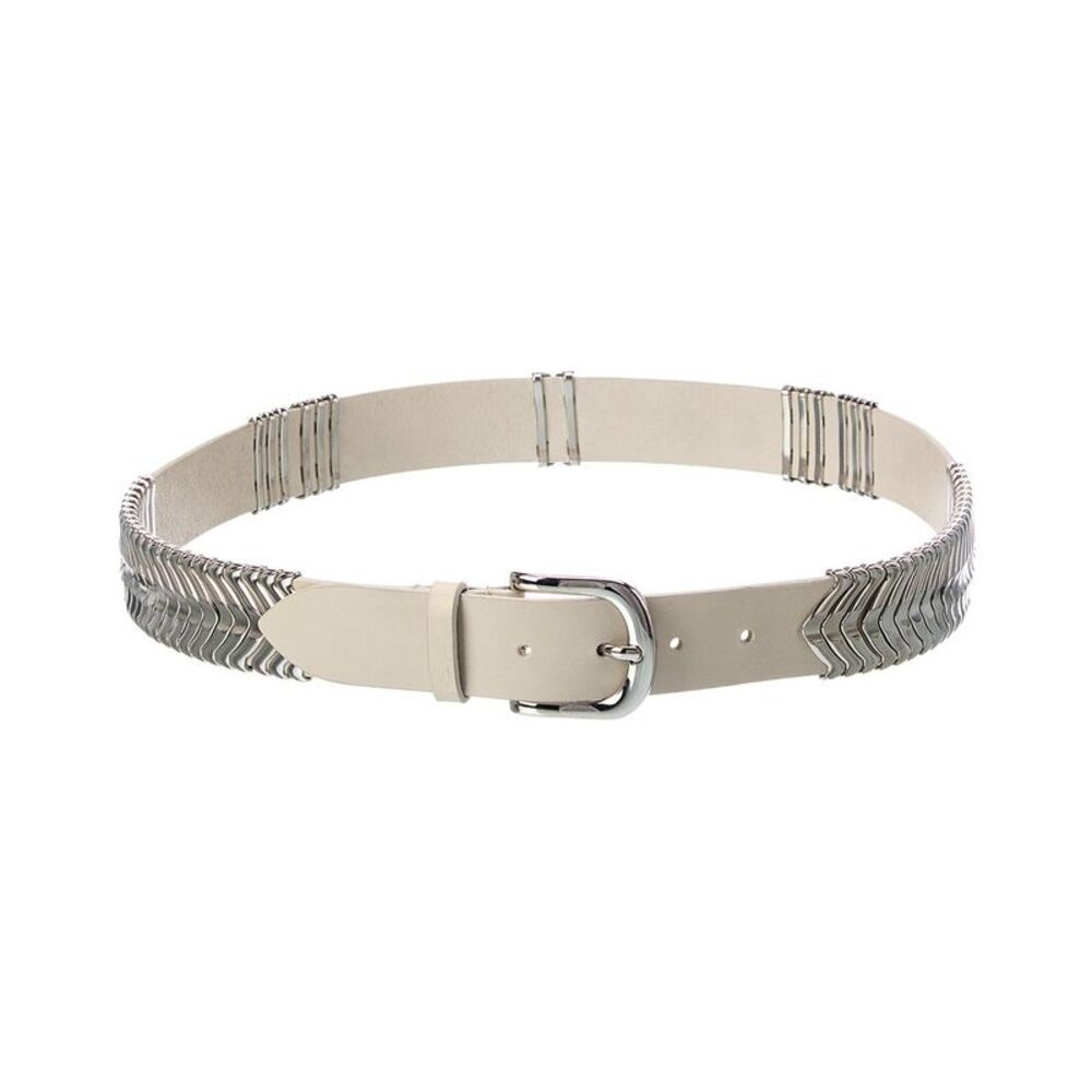 Isabel Marant Tehora Leather Belt, White